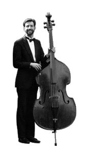 Peter with his string bass